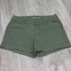 Old Navy Pixie shorts. Army green.